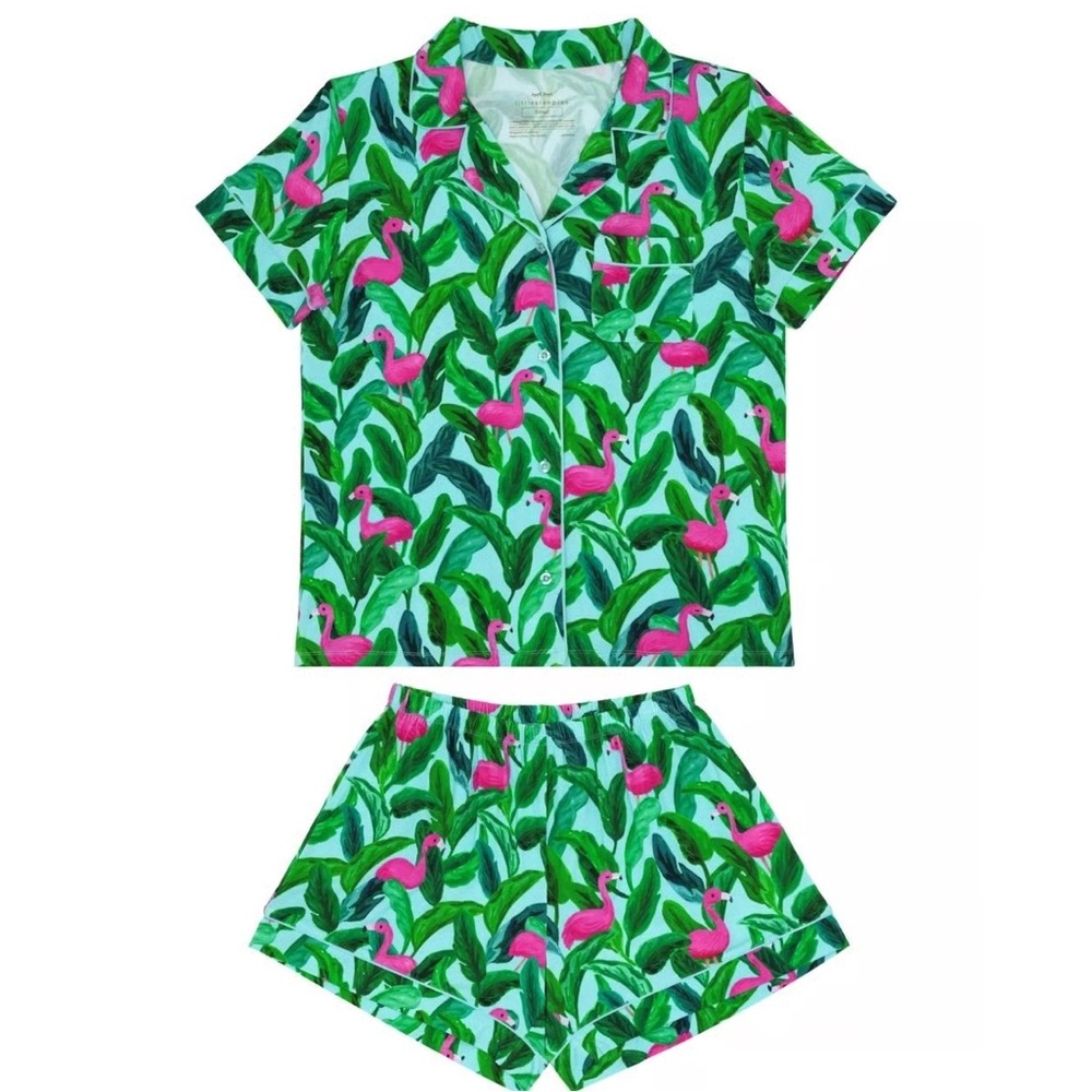 Little Sleepies Flamingo Palm Springs Pajamas Set